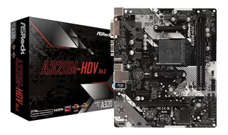 MOTHER AMD ASROCK A320M HDV R 4.0 RYZEN DDR4 VGA HDMI M2 AM4