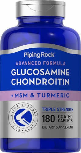 Glucosamine Chondroitin Msm & Turmeric X 180comp.piping Rock Sabor Neutro