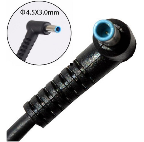 Imagen 3 de 6 de Cargador Compatible Hp 19.5v 2.31a 45w Punta Azul 4.5x3.0mm