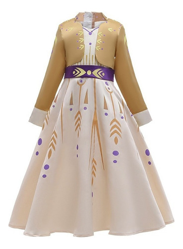 Vestido De Princesa Cosplay Frozen Fiesta Infantil Anna