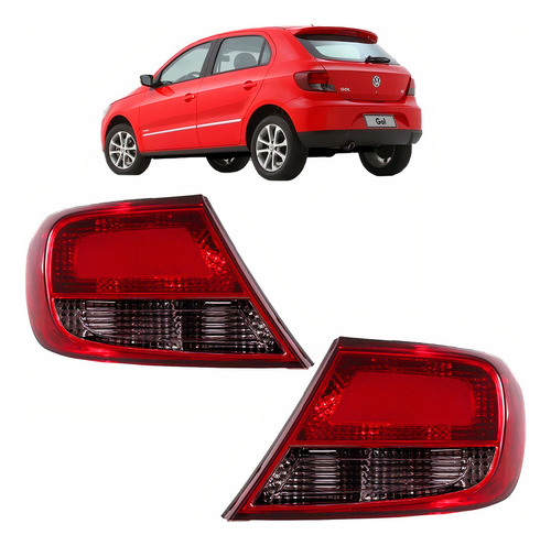 Par Lanterna Traseira Gol G5 2009 2010 2011 2012 Fumê