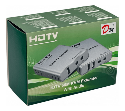 Hdmi + 2xusb 1080p Extension-utp Cat5e/cat6 60mts 1-cable-rj