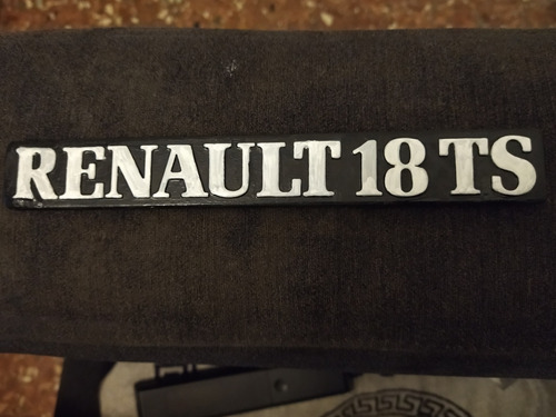 Logo Original Renault 18 Ts Para Restauración O Colección 