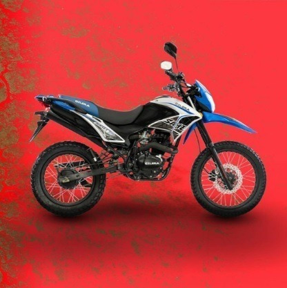 Imagen 2 de 6 de Gilera Sahel 150 Azul Enduro Eccomotor