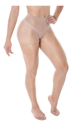 Panty Fina Lycra Invisible Loba Lupo 7 Deniers Importadas