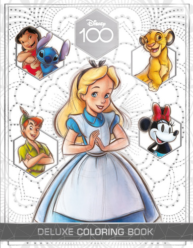 Disney 100 Libro Para Colorear Deluxe 80 Páginas