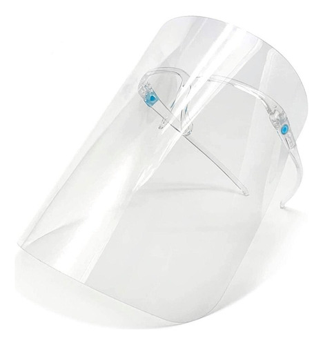 Kit 5 Protetores Facial Face Shield Com Óculos Anti Respingo Cor Transparente
