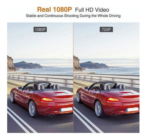 4 Pulgadas Hd 1080p 3 Lentes Vehículo Coche Dvr Dash Cam Gra
