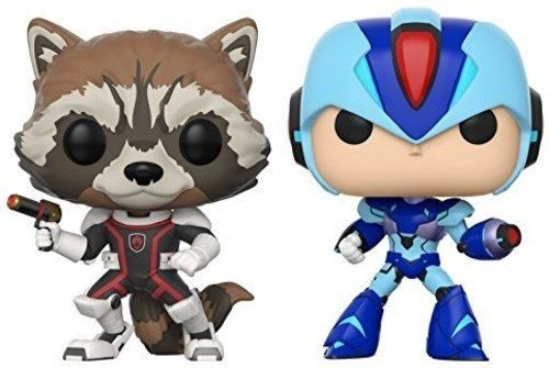 Funko Pop Tv: Mapache Marvel Capcom-rocket Vs Megaman Collec