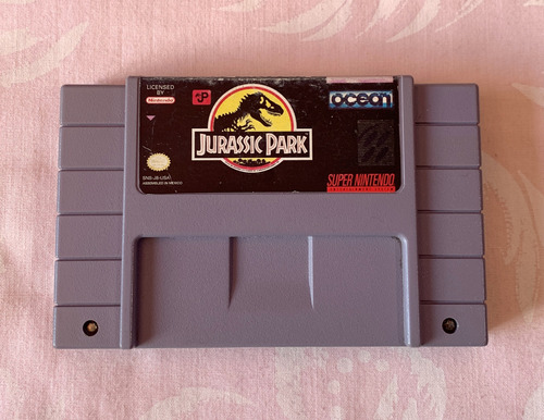 Jurassic Park Juego Original Super Nintendo Snes 1993 Ocean 