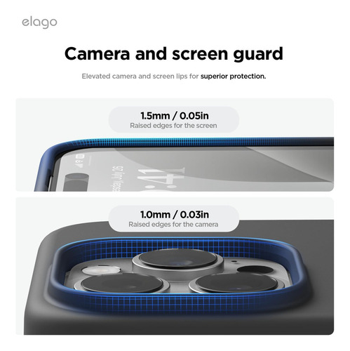A Capa De Silicone Magnética Elago Para iPhone 16 Pro 6.3