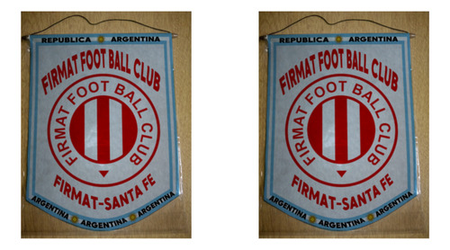 Banderin Mediano 27cm Firmat Fbc Santa Fe