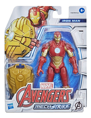 Figura Avengers  Mech Strike De Iron Man De 15 Cm 