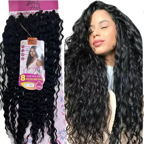 Cabelo Bio Orgânico Cacheado Ondulado Para Crochet Braids