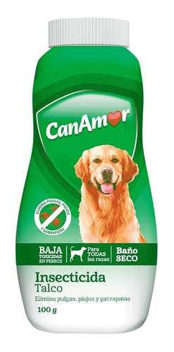 Canamor Talco Insecticida Baño Seco X 100g