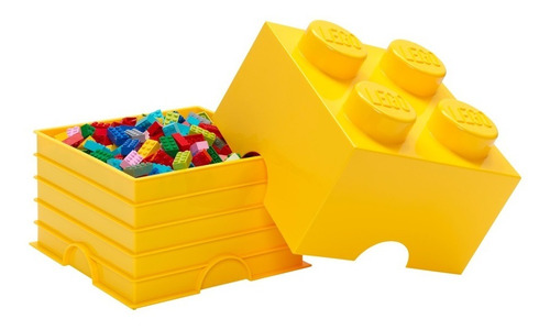 Lego Bloque Apilable Contenedor Original Mediano Yellow