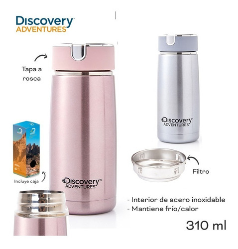 Vaso Discovery 10964 Acero Inoxidable 310ml Termico