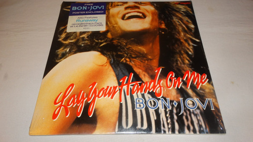 Bon Jovi - Lay Your Hands On Me '1989 (maxi Single Poster Me