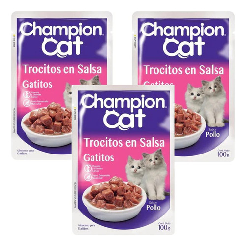 Sachet Champion Cat Gatito (24 Unidades)