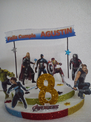 Adorno De Torta De Los Avengers  , Piñatas, Imanes ,cartel