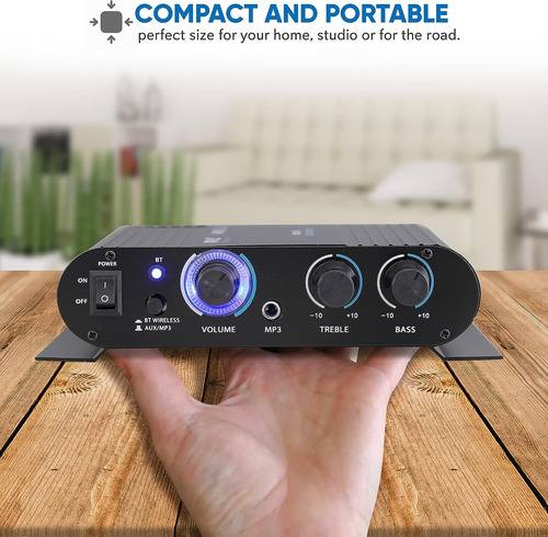 Amplificador De Audio Doméstico Inalámbrico Bluetooth Pyl...