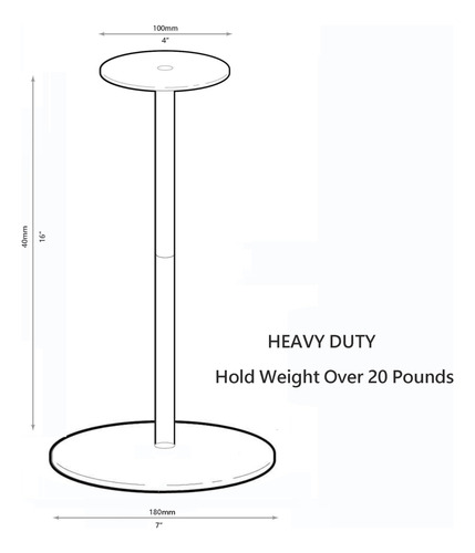 Soporte De Metal Resistente Para Casco Y Peluca 2 Piezas