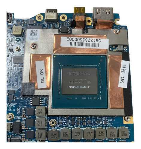 Placa Mae Dell Alienware M17 R3 32gb Ddr4 Rtx 2070m 8gb