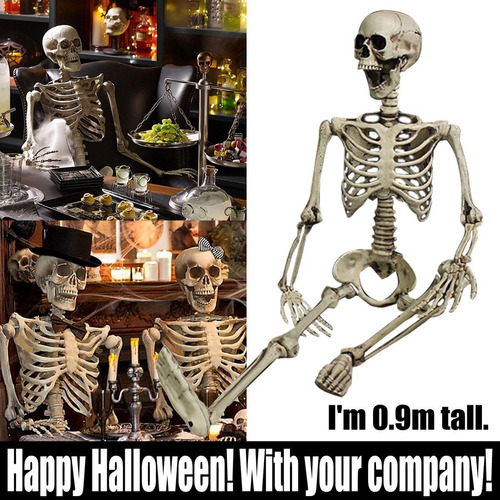 Articulado Esqueleto Humano Decoración Fiesta Halloween