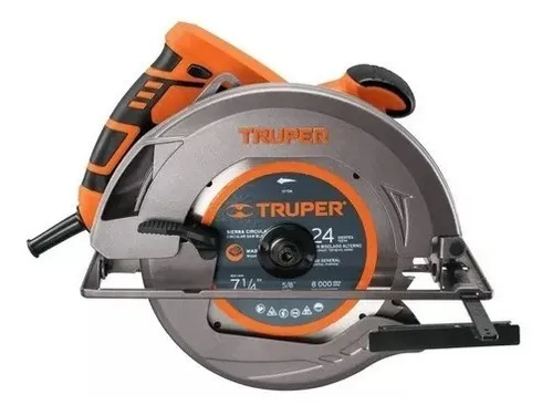 Sierra Circular Truper 1200w Disco 7 1/4 184,1 Mm Frecuencia naranja