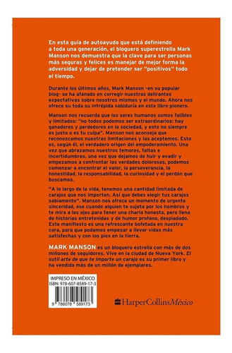 Sutil Arte De Que Te Importe Un Carajo