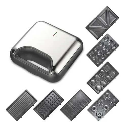 Maker 7 En 1 Para Waffles Y Sándwiches, 800w Compatible Con