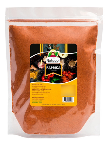 Paprika Natucol 500gr 100% Pura - g a $32