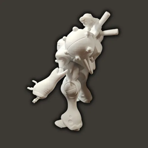 Robotech Zentraedi Queadluun-rau 17cm De Alto Color Blanco