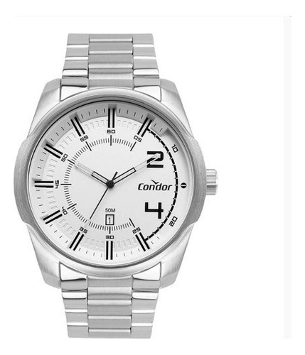 Relógio Masculino Condor  Co2115kxm/4d Casual Luxo Prata