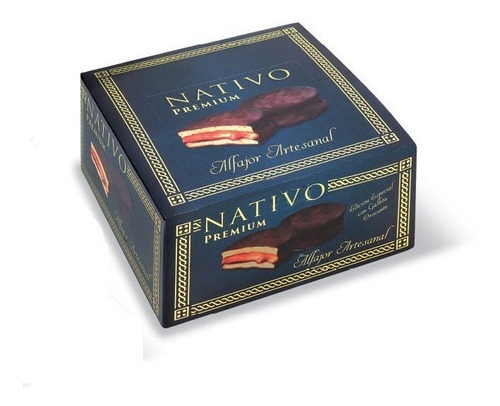 Imagen 1 de 4 de Alfajor Chocolate Nativo Premium  X8u