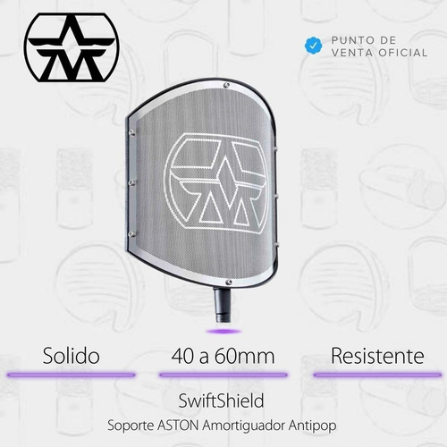 Imagen 2 de 10 de Soporte Para Micrófono Aston Swiftshield Shockmount Antipop
