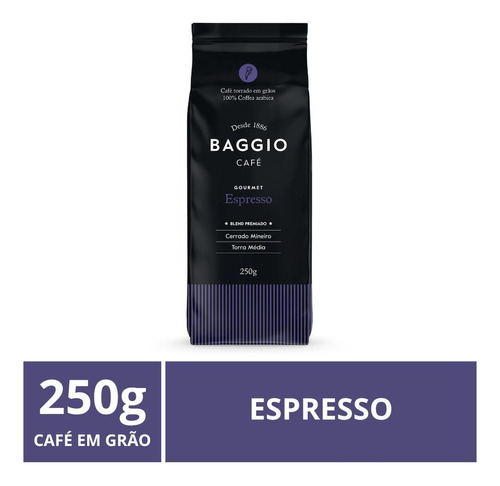 Café Em Grão, Baggio, 250g, Espresso
