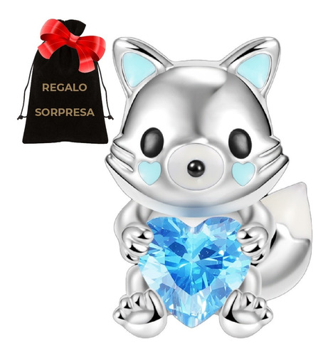 Charm Zorro Zorrito Principito Amor Corazón Plata Compatible