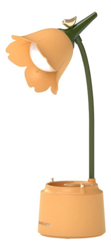Lámpara De Escritorio Con Flor Creativa, Sensor Táctil,
