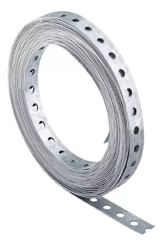 Cinta Perforada Fleje Galvanizada 19 Mm X 30 Mts