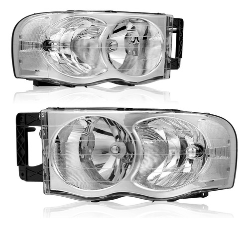 Conjunto De Faros Delanteros Halógenos Compatible Con Ram 1