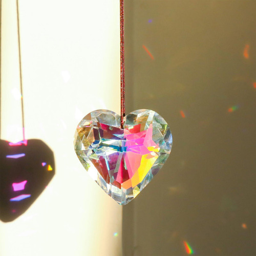 Lámpara Colgante De Prismas Con Forma De Corazón 3cm X 3cm