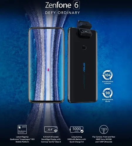 Asus ZenFone 6 新品未開封 Asus Zenfone 6 128gb Flip Câm.48mp 5000mah Prata - Excelente