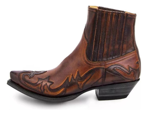 Botas De Vaquero Occidentales Unisex Botas Cortas De Cuero