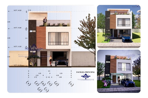 Plano De Casa Para Construir En Terreno De 8x20m Minimalista