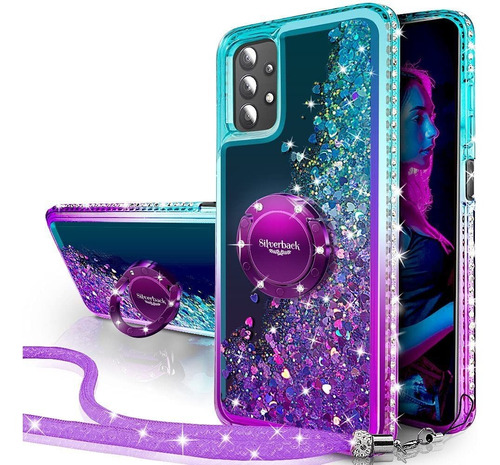 Funda Para Samsung Galaxy A32 5g (color Celeste-violeta)