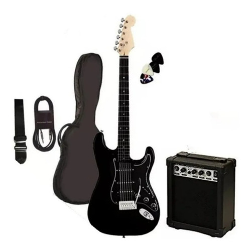 Gran Pack Guitarra Electrica Amplificador Accesorios