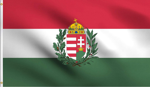 Dmse Hungría Hungría Magyarország Escudo De Armas Bandera De