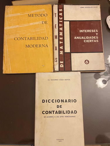 Libros De Contabilidad 3 Piezas