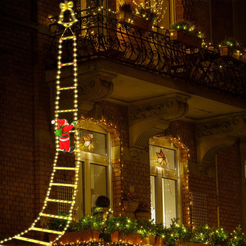 Lámpara Led Para Escaleras, Tira De Luz De Papá Noel, 330 Cm